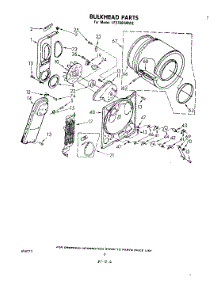 04 - Section parts for Whirlpool Dryer LE5700XMW2 from AppliancePartsPros.com