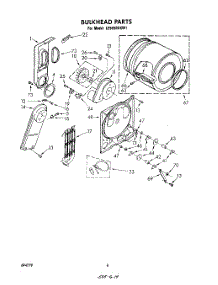 04 - Section parts for Whirlpool Dryer LE5650XKW1 from AppliancePartsPros.com