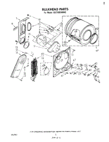 04 - Section parts for Whirlpool Dryer GLE7900XMW2 from AppliancePartsPros.com