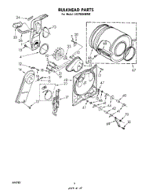 04 - Section parts for Whirlpool Dryer LE5790XMW0 from AppliancePartsPros.com