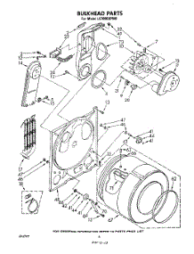 04 - Section parts for Whirlpool Dryer LE7000XPW0 from AppliancePartsPros.com