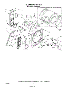 04 - Section parts for Whirlpool Dryer LE5600XPW0 from AppliancePartsPros.com
