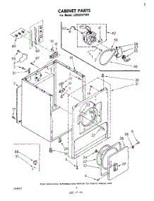 02 - Section parts for Whirlpool Dryer LE5530XPW0 from AppliancePartsPros.com