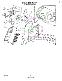 04 - Section parts for Whirlpool Dryer LE5720XPW0 from AppliancePartsPros.com