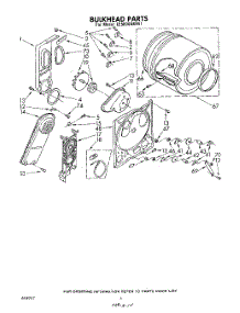 04 - Section parts for Whirlpool Dryer LE5800XMW1 from AppliancePartsPros.com