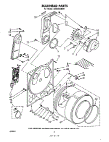 04 - Section parts for Whirlpool Dryer LE5920XMW1 from AppliancePartsPros.com