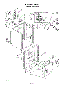 02 - Section parts for Whirlpool Dryer LE5790XMW1 from AppliancePartsPros.com