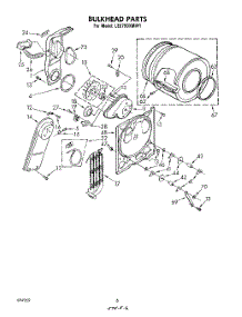04 - Section parts for Whirlpool Dryer LE5790XMW1 from AppliancePartsPros.com