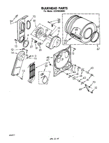 04 - Section parts for Whirlpool Dryer LE5780XMW2 from AppliancePartsPros.com