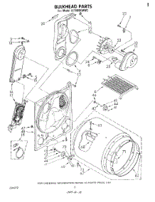 04 - Section parts for Whirlpool Dryer LE7800XMW2 from AppliancePartsPros.com