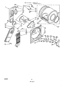04 - Section parts for Whirlpool Dryer LE5530XKW1 from AppliancePartsPros.com