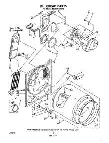 04 - Section parts for Whirlpool Dryer LE7680XMW0 from AppliancePartsPros.com