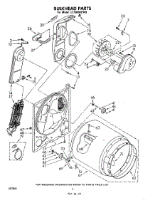 04 - Section parts for Whirlpool Dryer LE7800XPW0 from AppliancePartsPros.com