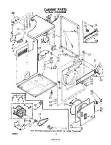 02 - Section parts for Whirlpool Dryer LE4935XMW0 from AppliancePartsPros.com