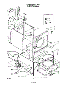 02 - Section parts for Whirlpool Dryer LE5725XPW0 from AppliancePartsPros.com