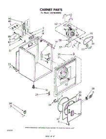 03 - Section parts for Whirlpool Dryer LE5750XMW0 from AppliancePartsPros.com