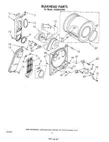 04 - Section parts for Whirlpool Dryer LE6400XPW0 from AppliancePartsPros.com