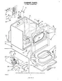02 - Section parts for Whirlpool Dryer LE7805XPW0 from AppliancePartsPros.com
