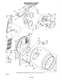 04 - Section parts for Whirlpool Dryer LE7805XPW0 from AppliancePartsPros.com