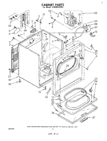 03 - Section parts for Whirlpool Dryer LE9805XPW0 from AppliancePartsPros.com