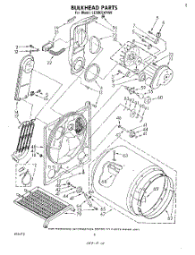 04 - Section parts for Whirlpool Dryer LE9805XPW0 from AppliancePartsPros.com