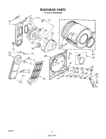 04 - Section parts for Whirlpool Dryer LE3000XSW0 from AppliancePartsPros.com