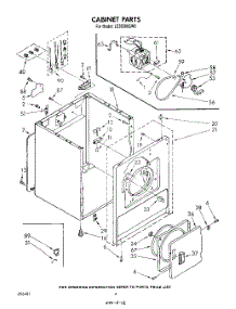 03 - Section parts for Whirlpool Dryer LE5600XSW0 from AppliancePartsPros.com