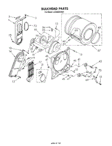 04 - Section parts for Whirlpool Dryer LE5600XSW0 from AppliancePartsPros.com