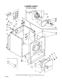 03 - Section parts for Whirlpool Dryer LE5790XSW0 from AppliancePartsPros.com