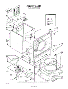 02 - Section parts for Whirlpool Dryer LE5720XSW0 from AppliancePartsPros.com