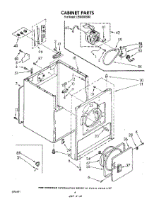 03 - Section parts for Whirlpool Dryer LE6800XSW0 from AppliancePartsPros.com