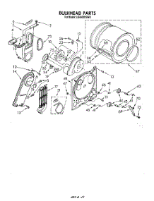 04 - Section parts for Whirlpool Dryer LE6800XSW0 from AppliancePartsPros.com