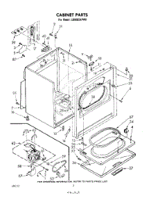 02 - Section parts for Whirlpool Dryer LE6685XPW0 from AppliancePartsPros.com
