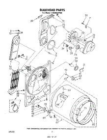 04 - Section parts for Whirlpool Dryer LE6685XPW0 from AppliancePartsPros.com