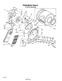 04 - Section parts for Whirlpool Dryer LE6605XPW0 from AppliancePartsPros.com