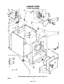 03 - Section parts for Whirlpool Dryer 3LE5710XMW3 from AppliancePartsPros.com