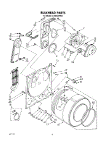 04 - Section parts for Whirlpool Dryer LE7005XPW0 from AppliancePartsPros.com