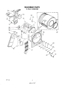 04 - Section parts for Whirlpool Dryer LE5900XSW0 from AppliancePartsPros.com