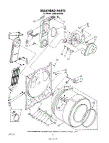 04 - Section parts for Whirlpool Dryer LE6810XPW0 from AppliancePartsPros.com