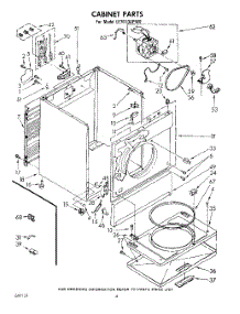 03 - Section parts for Whirlpool Dryer LE7010XPW0 from AppliancePartsPros.com