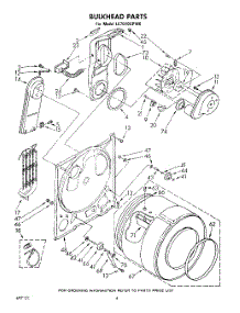 04 - Section parts for Whirlpool Dryer LE7010XPW0 from AppliancePartsPros.com