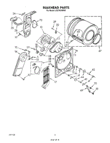 04 - Section parts for Whirlpool Dryer LE5795XMW0 from AppliancePartsPros.com