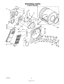 04 - Section parts for Whirlpool Dryer LE6605XPW1 from AppliancePartsPros.com