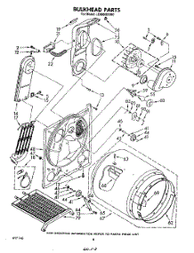 04 - Section parts for Whirlpool Dryer LE9800XSW0 from AppliancePartsPros.com