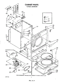 02 - Section parts for Whirlpool Dryer LE6090XSW0 from AppliancePartsPros.com