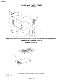 04 - Door And Latch , Wiring Harness parts for Whirlpool Microwave MW120EXP0 from AppliancePartsPros.com