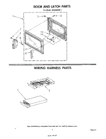 06 - Door And Latch , Wiring Harness parts for Whirlpool Microwave MH6300XM1 from AppliancePartsPros.com