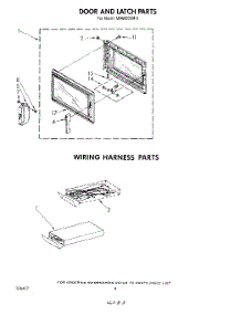 05 - Door And Latch, Wiring Harness parts for Whirlpool Microwave MH6600XM0 from AppliancePartsPros.com