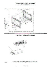 05 - Door And Latch , Wiring Harness parts for Whirlpool Microwave MH6700XM2 from AppliancePartsPros.com