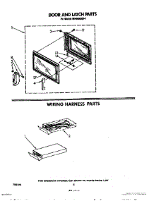 05 - Door And Latch, Wiring Harness parts for Whirlpool Microwave MH6600XM1 from AppliancePartsPros.com